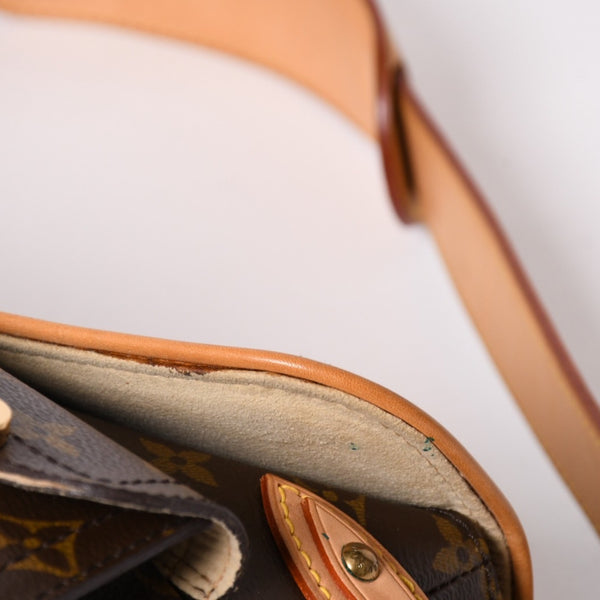 Like new LOUIS VUITTON Monogram Hudson PM One Shoulder Bag M40027 Brown Gold Hardware Used 4a003884