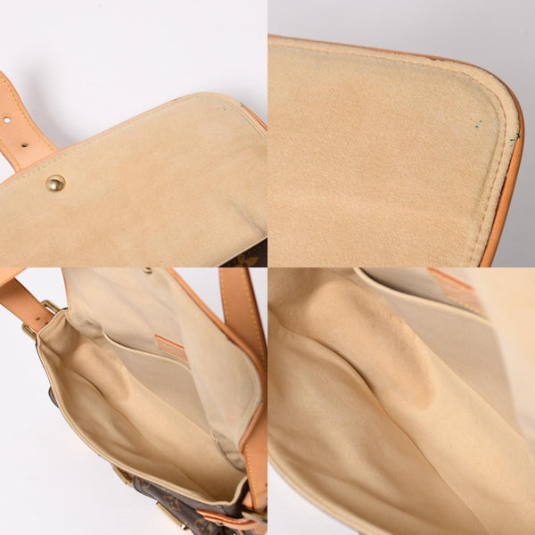 Like new LOUIS VUITTON Monogram Hudson PM One Shoulder Bag M40027 Brown Gold Hardware Used 4a003884