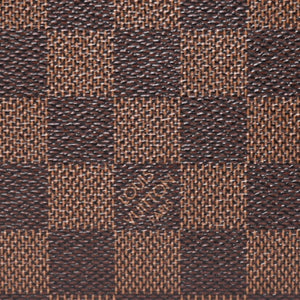 Very good condition LOUIS VUITTON Damier Neverfull MM tote bag N51105 PVC leather brown gold hardware used 4a003894