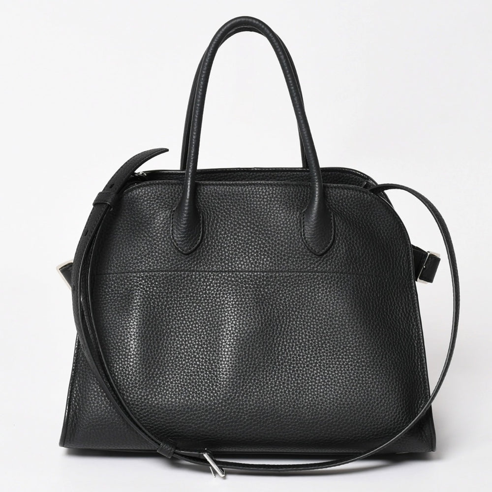 Very good condition THE ROW Soft Margaux 12 Soft Margaux Hand Bag Black Used 4a003898