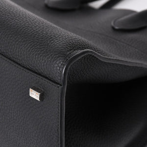 Very good condition THE ROW Soft Margaux 12 Soft Margaux Hand Bag Black Used 4a003898