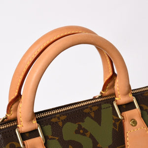 Very good condition LOUIS VUITTON Handbag Speedy 30 Monogram Graffiti Khaki M92194 Gold hardware Used 4a003977