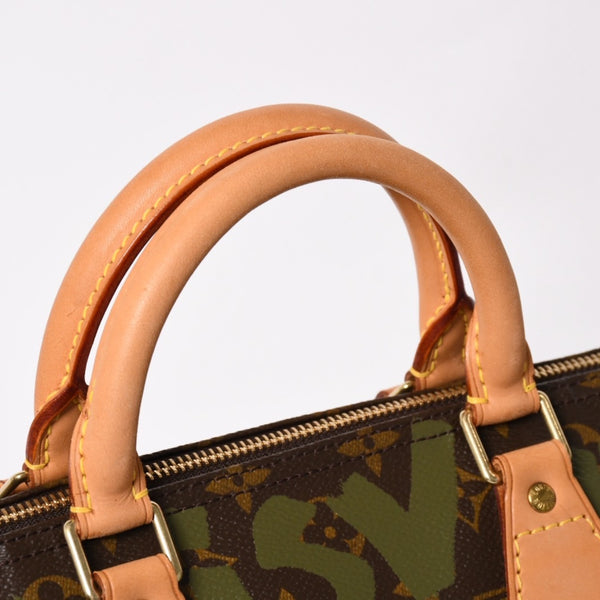 Very good condition LOUIS VUITTON Handbag Speedy 30 Monogram Graffiti Khaki M92194 Gold hardware Used 4a003977