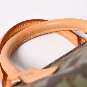 Very good condition LOUIS VUITTON Handbag Speedy 30 Monogram Graffiti Khaki M92194 Gold hardware Used 4a003977