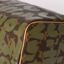 画像をギャラリービューアに読み込む, 極美品 LOUIS VUITTON ルイヴィトン ハンドバッグ スピーディ30 モノグラムグラフィティ カーキ M92194 ゴールド金具 中古 4a003977
