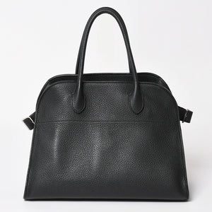 Very good condition THE ROW Soft Margaux 12 Soft Margaux Hand Bag Black Used 4a003898