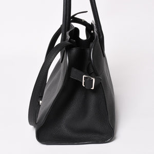 Very good condition THE ROW Soft Margaux 12 Soft Margaux Hand Bag Black Used 4a003898
