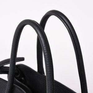Very good condition THE ROW Soft Margaux 12 Soft Margaux Hand Bag Black Used 4a003898