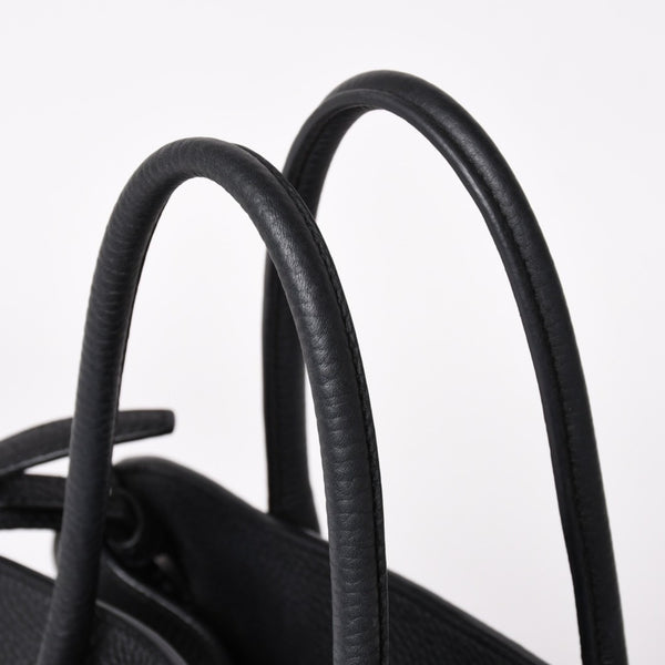 Very good condition THE ROW Soft Margaux 12 Soft Margaux Hand Bag Black Used 4a003898