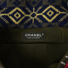 Load image into Gallery viewer, 極美品 CHANEL シャネル Shoulder Bag ショルダーバッグ ココマーク ノルディック柄 Wチェーン 21番台 シルバー金具 グリーン 中古 4a003837