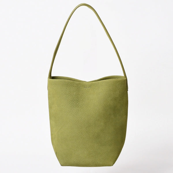 THE ROW (The Row) Small N/S Park Tote Handbag, Khaki Green W1314 L30 Nubuck, Excellent Condition, Used, 4a003899