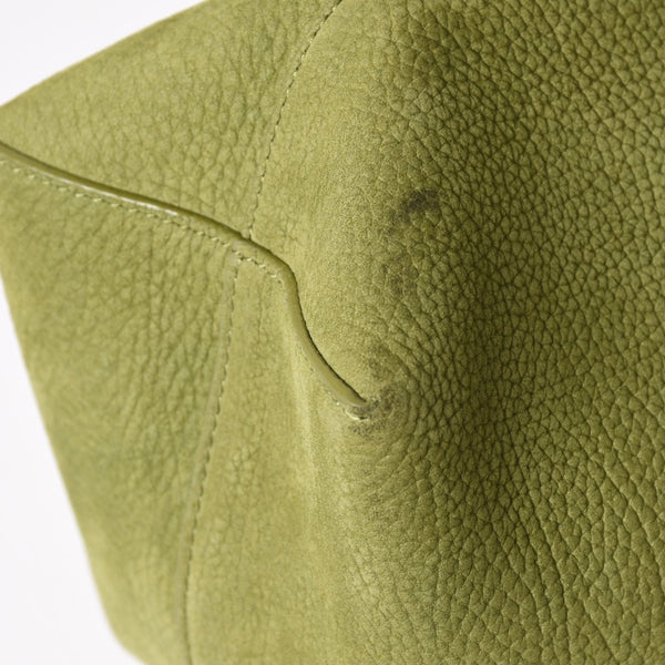 THE ROW (The Row) Small N/S Park Tote Handbag, Khaki Green W1314 L30 Nubuck, Excellent Condition, Used, 4a003899