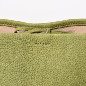 THE ROW (The Row) Small N/S Park Tote Handbag, Khaki Green W1314 L30 Nubuck, Excellent Condition, Used, 4a003899