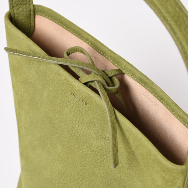 THE ROW (The Row) Small N/S Park Tote Handbag, Khaki Green W1314 L30 Nubuck, Excellent Condition, Used, 4a003899