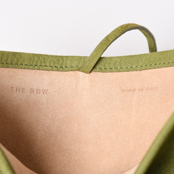 THE ROW (The Row) Small N/S Park Tote Handbag, Khaki Green W1314 L30 Nubuck, Excellent Condition, Used, 4a003899