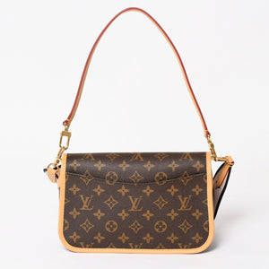Very Good Condition LOUIS VUITTON Monogram Monogram Diane NM PM M45985 PVC Canvas Tanned Leather Brown Gold Hardware Used 4a004073