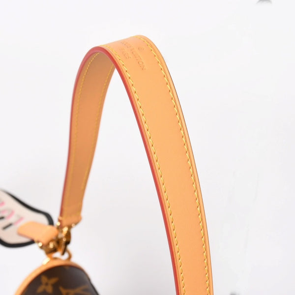 Very Good Condition LOUIS VUITTON Monogram Monogram Diane NM PM M45985 PVC Canvas Tanned Leather Brown Gold Hardware Used 4a004073
