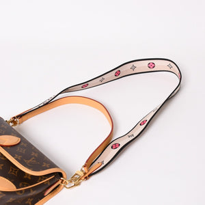 Very Good Condition LOUIS VUITTON Monogram Monogram Diane NM PM M45985 PVC Canvas Tanned Leather Brown Gold Hardware Used 4a004073
