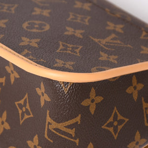 Very Good Condition LOUIS VUITTON Monogram Monogram Diane NM PM M45985 PVC Canvas Tanned Leather Brown Gold Hardware Used 4a004073