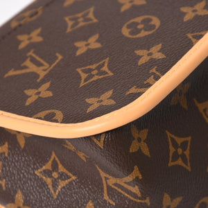 Very Good Condition LOUIS VUITTON Monogram Monogram Diane NM PM M45985 PVC Canvas Tanned Leather Brown Gold Hardware Used 4a004073