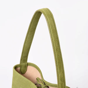 THE ROW (The Row) Small N/S Park Tote Handbag, Khaki Green W1314 L30 Nubuck, Excellent Condition, Used, 4a003899