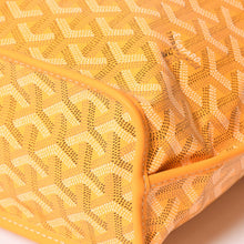 Load image into Gallery viewer, 新品同様 GOYARD ゴヤールアンジェ ミニ トートバッグ イエロー ハンドバッグ カーフレザー ゴヤールディンキャンバス 中古 4a003908