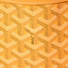 Load image into Gallery viewer, 新品同様 GOYARD ゴヤールアンジェ ミニ トートバッグ イエロー ハンドバッグ カーフレザー ゴヤールディンキャンバス 中古 4a003908