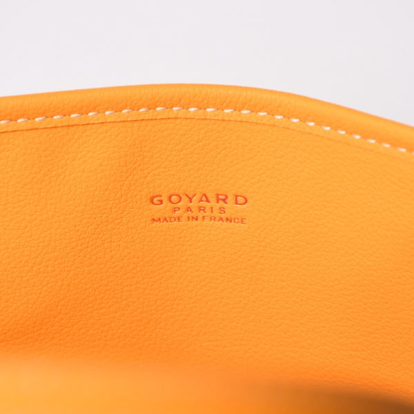 新品同様 GOYARD ゴヤールアンジェ ミニ トートバッグ イエロー ハンドバッグ カーフレザー ゴヤールディンキャンバス 中古 4a003908