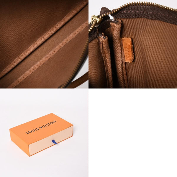 極美品 LOUIS VUITTON ルイヴィトン モノグラム パンダ ポシェット アクセソワール ハンドバッグ M51981 村上隆 ミニバッグ ブラウン 中古 4a003909