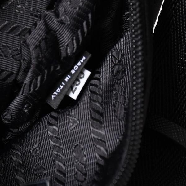 Like new product PRADA Hobo Handbag MV515 Triangle Logo Triangle Logo Plate Nylon Black Used 4a003875