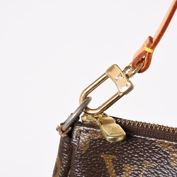 極美品 LOUIS VUITTON ルイヴィトン モノグラム パンダ ポシェット アクセソワール ハンドバッグ M51981 村上隆 ミニバッグ ブラウン 中古 4a003909