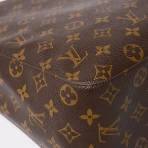 LOUIS VUITTON Looping GM Handbag Monogram M51145 Brown Gold Hardware Good Condition Used 4a004225