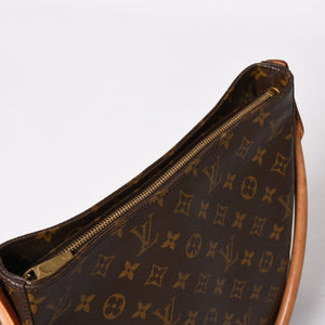 LOUIS VUITTON Looping GM Handbag Monogram M51145 Brown Gold Hardware Good Condition Used 4a004225