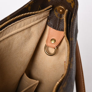 LOUIS VUITTON Looping GM Handbag Monogram M51145 Brown Gold Hardware Good Condition Used 4a004225