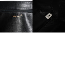 画像をギャラリービューアに読み込む, CHANEL シャネル チェーントートバッグ ジャンボトートバッグ デカココマーク ラムスキン ブラック シリアル不明 ゴールド金具 美品 中古 4a003911