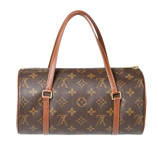 Very Good Condition LOUIS VUITTON Papillon 26 Handbag M51366 Monogram Brown Leather Gold Hardware Old Model Used 4a004275