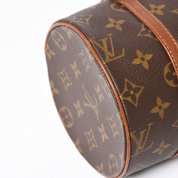 Very Good Condition LOUIS VUITTON Papillon 26 Handbag M51366 Monogram Brown Leather Gold Hardware Old Model Used 4a004275