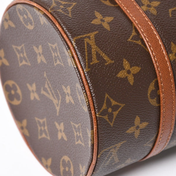 Very Good Condition LOUIS VUITTON Papillon 26 Handbag M51366 Monogram Brown Leather Gold Hardware Old Model Used 4a004275