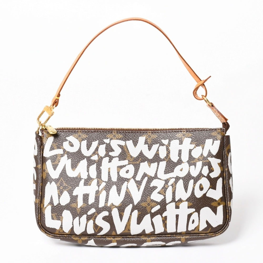 極美品 LOUIS VUITTON ルイヴィトン ポシェット アクセソワール アクセサーポーチ M92192 モノグラム グラフィティ 中古 4a004279