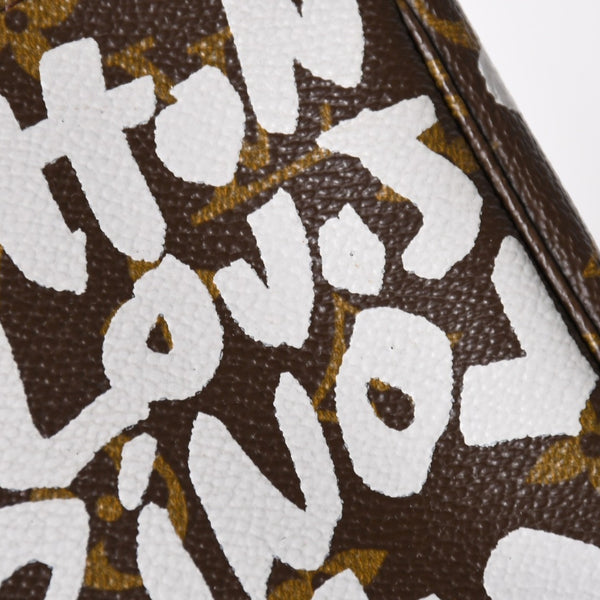 Very Good Condition LOUIS VUITTON Pochette Accessory Soir Accessor Pouch M92192 Monogram Graffiti Used 4a004279