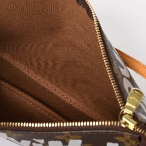 Very Good Condition LOUIS VUITTON Pochette Accessory Soir Accessor Pouch M92192 Monogram Graffiti Used 4a004279