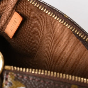 Very Good Condition LOUIS VUITTON Pochette Accessory Soir Accessor Pouch M92192 Monogram Graffiti Used 4a004279