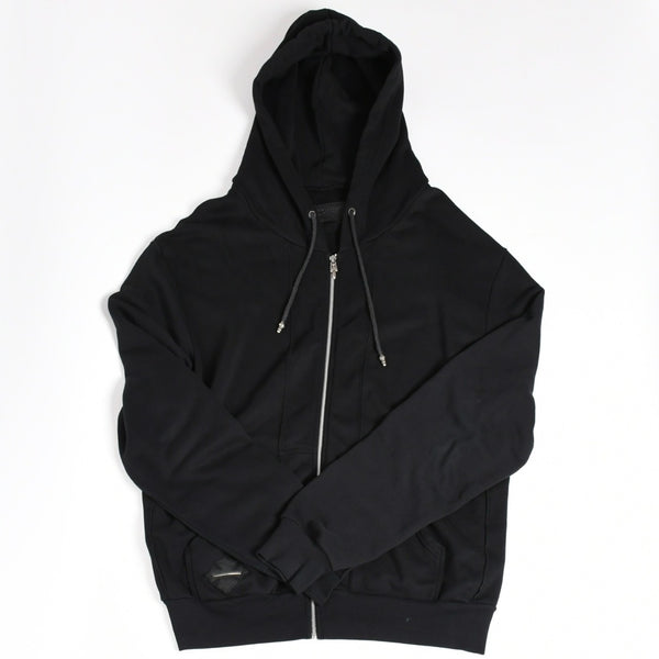 CHROME HEARTS クロムハーツ ジップアップフーディー パーカー サイズXL CHプラスパッチ 1パッチ スクロールラベルロゴ 美品 中古 4a001371