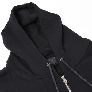 CHROME HEARTS クロムハーツ ジップアップフーディー パーカー サイズXL CHプラスパッチ 1パッチ スクロールラベルロゴ 美品 中古 4a001371