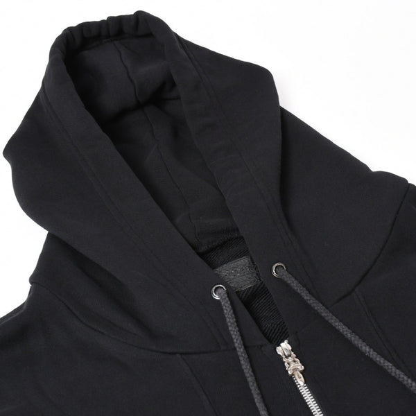 CHROME HEARTS クロムハーツ ジップアップフーディー パーカー サイズXL CHプラスパッチ 1パッチ スクロールラベルロゴ 美品 中古 4a001371