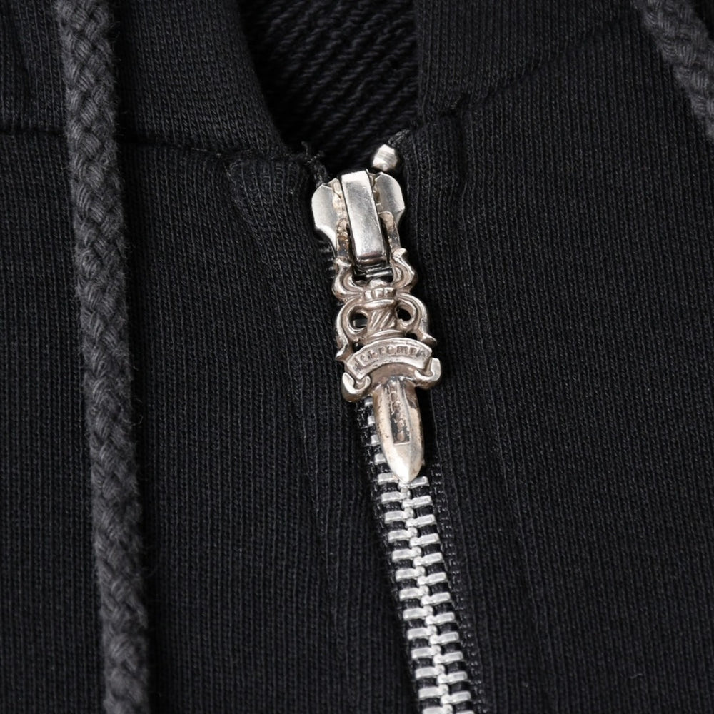 CHROME HEARTS Zip Up Hoodie Hoodie Size XL CH Plus Patch 1 Patch Scroll Label Logo Good Condition Used 4a001371