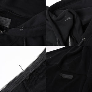 CHROME HEARTS クロムハーツ ジップアップフーディー パーカー サイズXL CHプラスパッチ 1パッチ スクロールラベルロゴ 美品 中古 4a001371