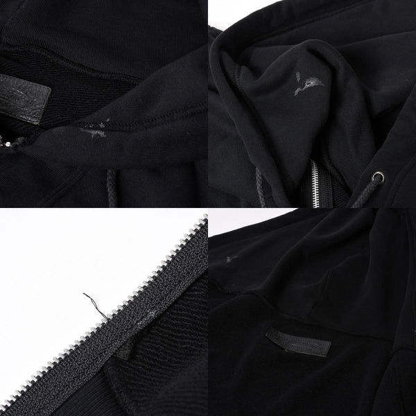 CHROME HEARTS クロムハーツ ジップアップフーディー パーカー サイズXL CHプラスパッチ 1パッチ スクロールラベルロゴ 美品 中古 4a001371
