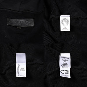 CHROME HEARTS クロムハーツ ジップアップフーディー パーカー サイズXL CHプラスパッチ 1パッチ スクロールラベルロゴ 美品 中古 4a001371