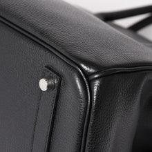 画像をギャラリービューアに読み込む, 極美品 HERMES エルメス BIRKIN バーキン35 ブラック ゴールド金具 ヴァッシュリエジェ ハンドバッグ □L刻印 中古 4a003915